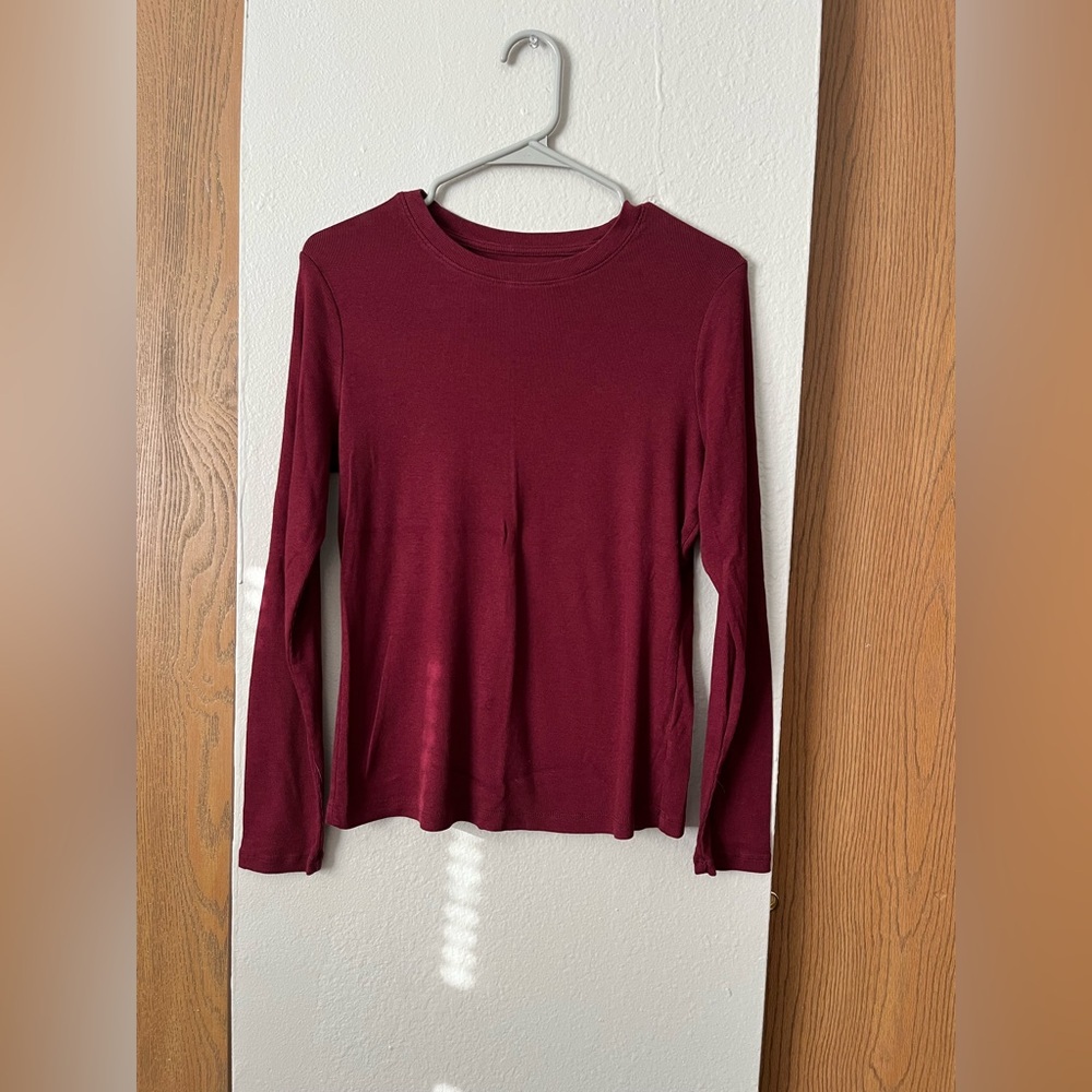 a new day Burgundy Long Sleeve